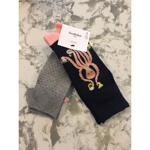 Goodfellow & Co Men's 2pk Animal Icon Novelty Crew Socks, Gray, 7-12 NEW 12192